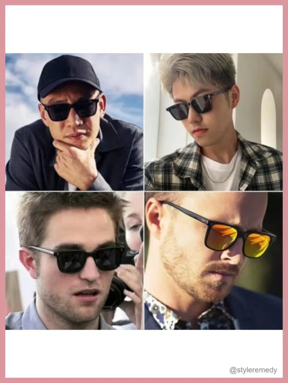 Polarized Square Sunglasses UV400 Protection Retro Acetate Frame